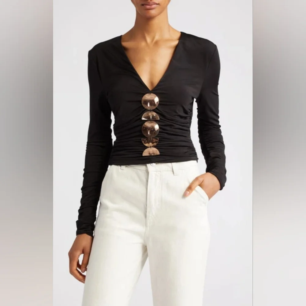 2S. NWT CULT GAIA KIERA EMBELLISHED TOP - Picture 1 of 7